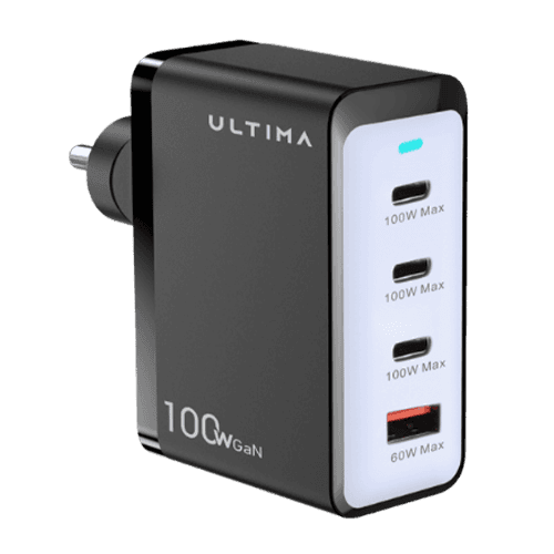 Ultima Rapid 100W PD+QC GaN Charger Adapter