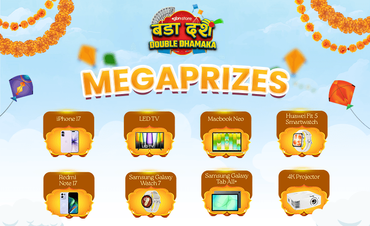 MegaPrizes Dashain Double Dhamaka Offer