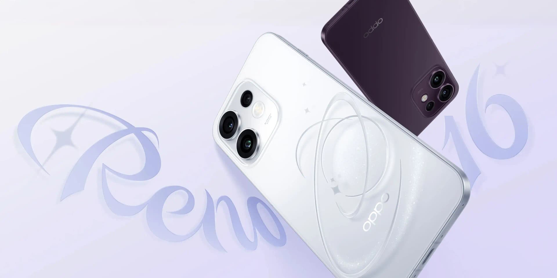 Oppo Reno 16 in Black and White Color Variant